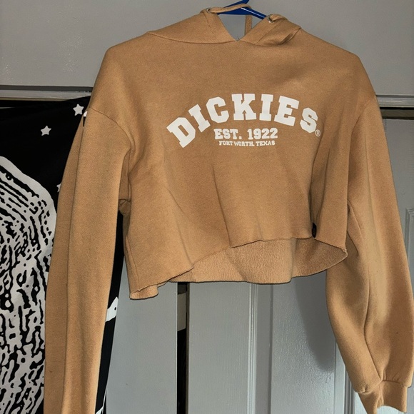 Dickies Crop Hoodie Drop Sleeve - Picture 1 of 3